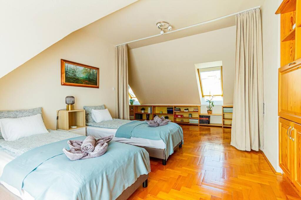 Roomy Apartment 80Sqm At City Center Free Parking Space, Ac & Balcony Budapest Luaran gambar